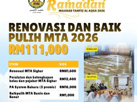 Renovasi & Baik Pulih Maahad Tahfiz Al Aqsa 2026