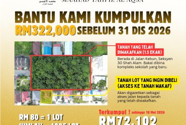 Dana Pembelian Lot Tanah Akses Kepada Tanah Wakaf
